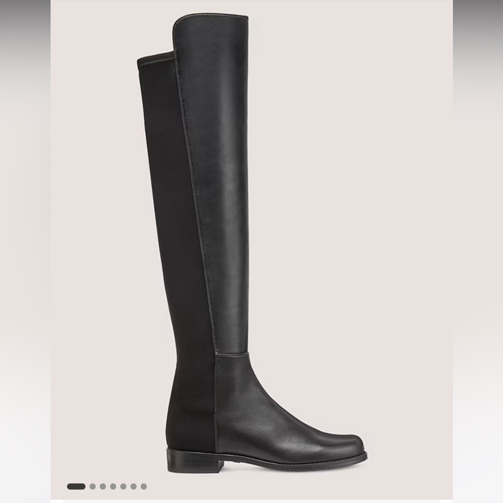 Stuart Weitzman 5050 Leather Over-The-Knee Boot Size 8.5